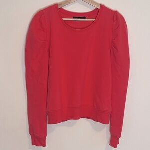 NWOT Pomander Place Pink Puff Sleeve Sweatshirt